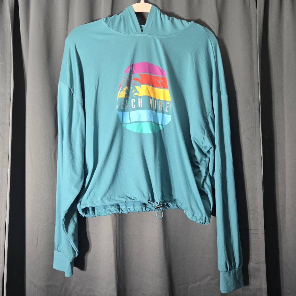 UK2LA Teal Beach Vibes Hoodie